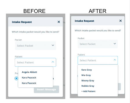 Conversations system template screenshot