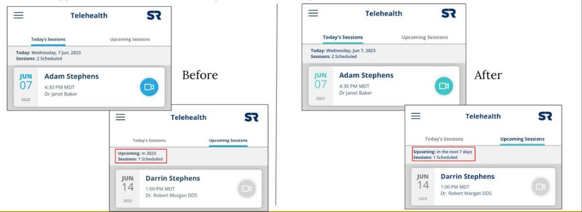 rebrand telehealth screenshot