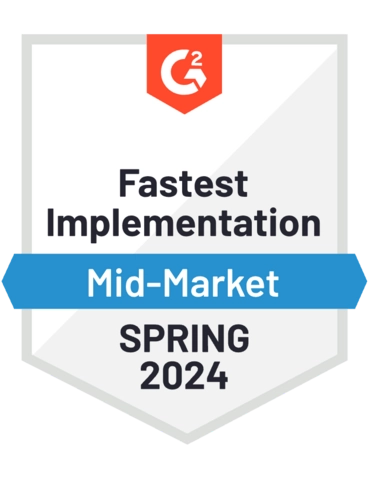G2 Fastest Implementation 2024