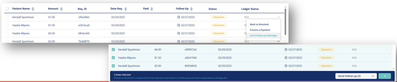 SR Pay manual follow-up for payments image