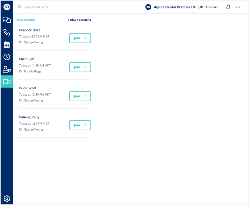 Telehealth now available in SR Conversations 2.0 screenshot