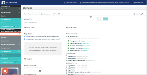 Intake continuous demographics screenshot gif