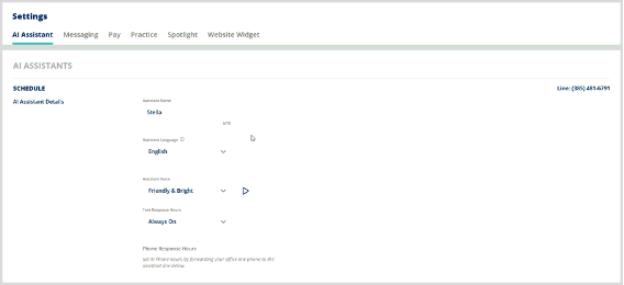 Stella Updated Language and Voice options in settings screenshot