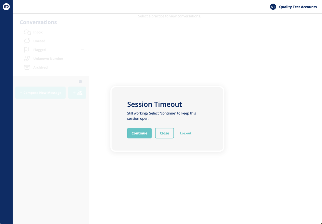Session Timeout Know why you were logged out and get back to work screenshot 1