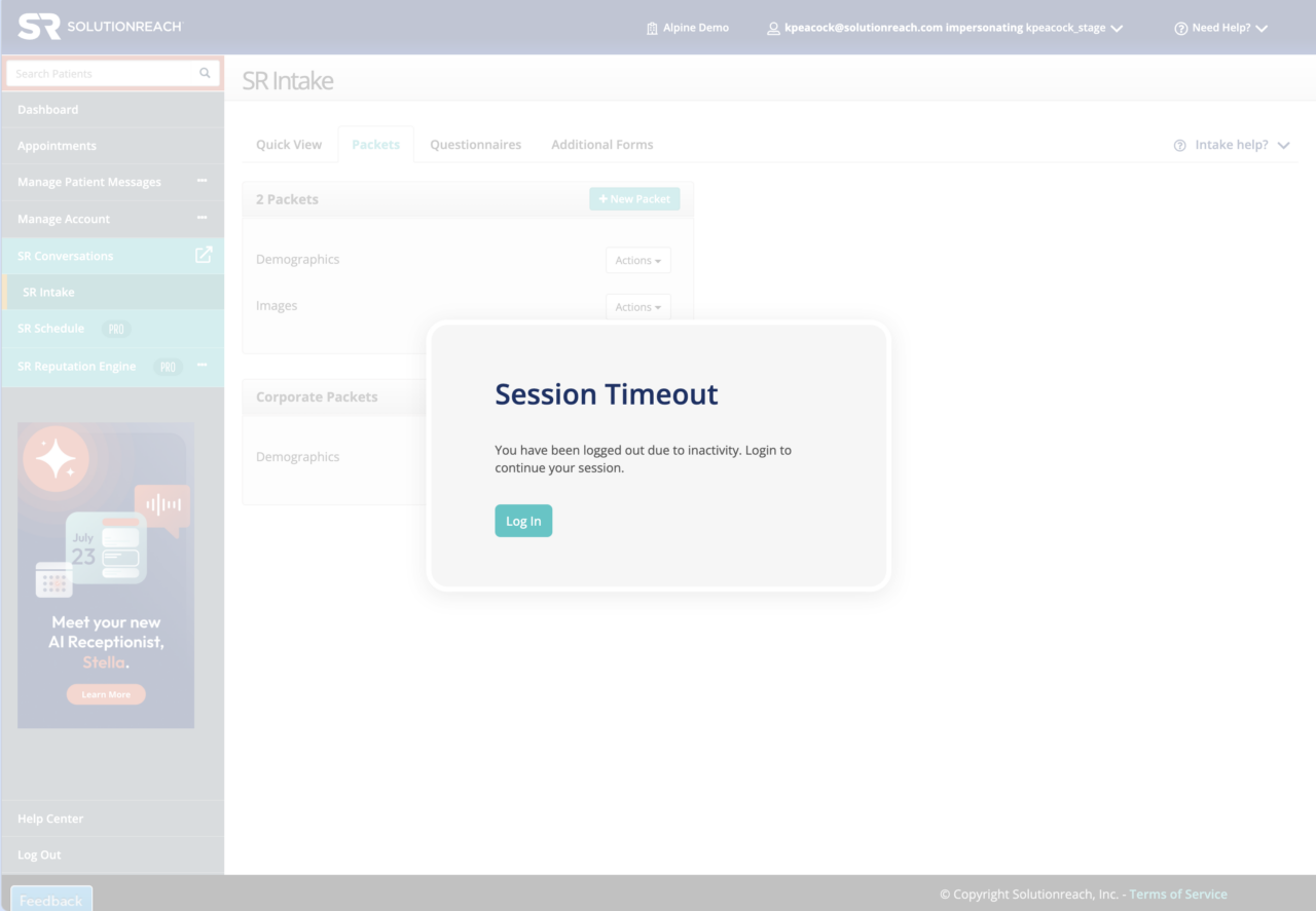 Session Timeout Know why you were logged out and get back to work screenshot 2